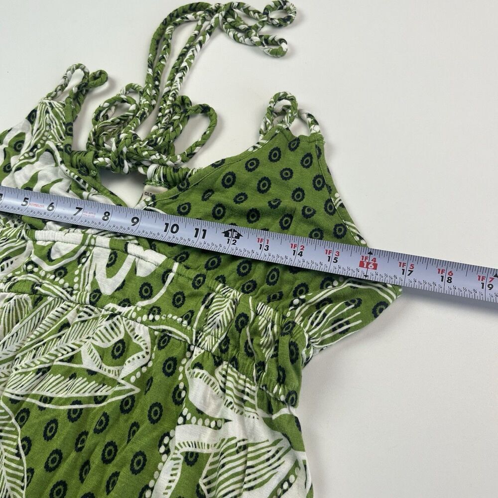 Old Navy Y2K Babydoll Floral Maxi Dress Smal Green - Picture 7 of 14